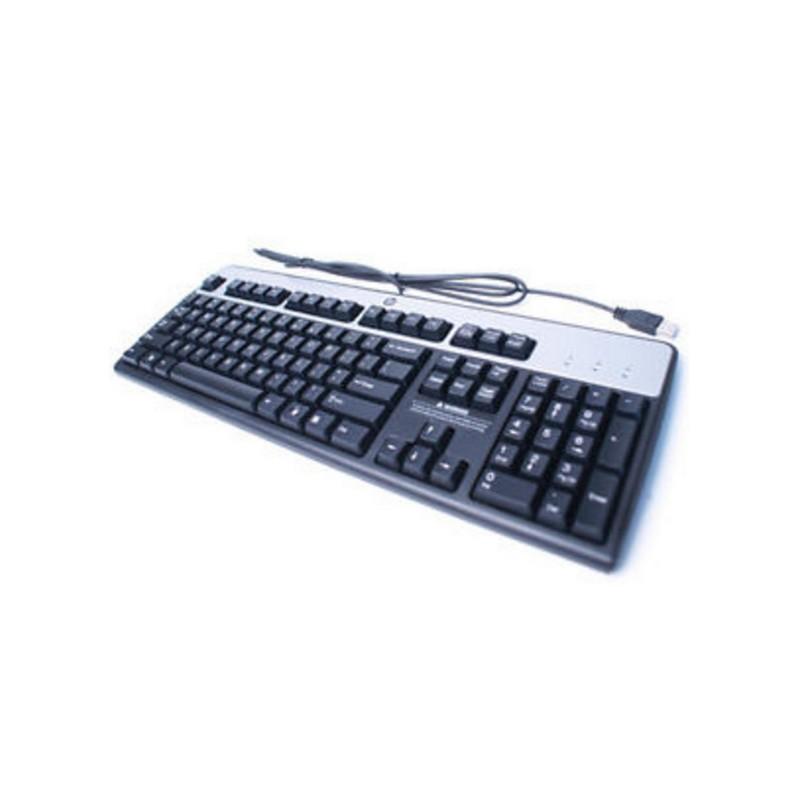 HP 434821-072  434821-077 USB Negro, Plata teclado