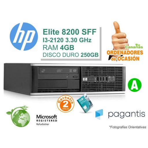Lote 5  - HP COMPAQ 8200 ELITE PC- Intel I3-2120 3.30GHz 4GB 250GB [0]