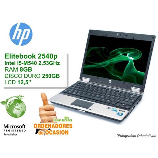 Intel I5-540M – 8GB – 250GB - HP Elitebook 2540p [0]