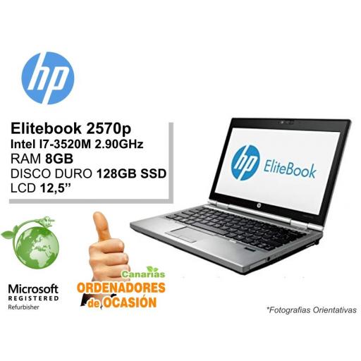 Intel I7-3520M – 8GB – 128GB SSD - HP Elitebook 2570p [0]