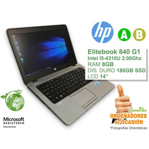 Intel I5-4310U – 8GB – 500GB - HP Elitebook 840 G1 [0]