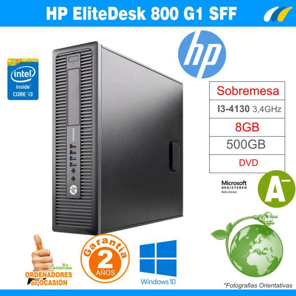 Intel Core i3-4130 3.40 GHz 8GB 500GB - HP Elitedesk 800 G1 SFF "grado A-"