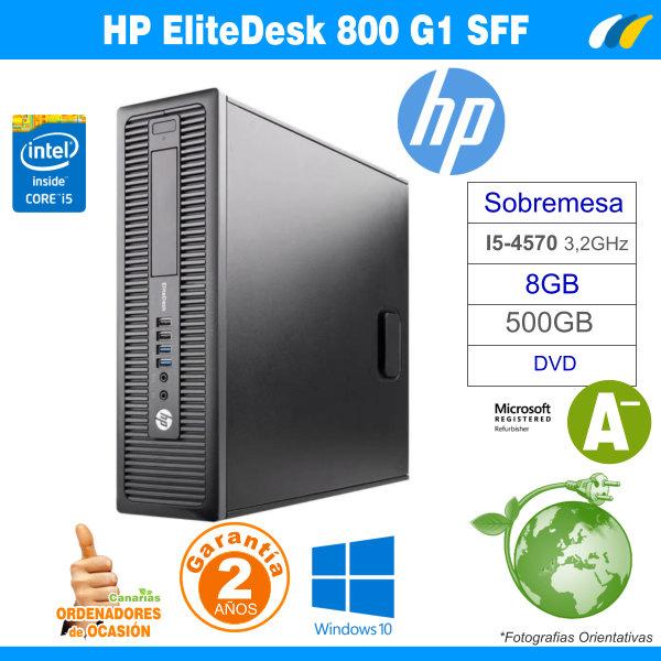 Intel Core i5-4570 3.20 GHz 8GB 500GB - HP Elitedesk 800 G1 SFF "grado A-"
