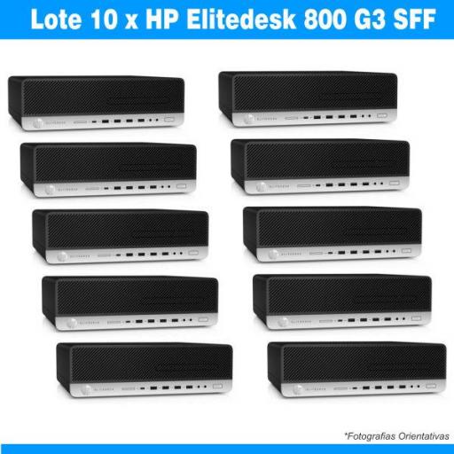 Lote 10 x ​​HP ELITEDESK 800 G3 |i5-6500 | 8GB | 256GB SSD | Grado A [0]