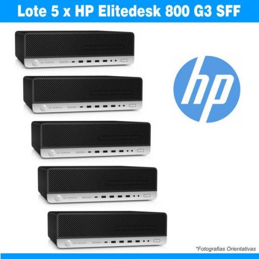 Lote 5 x ​​HP ELITEDESK 800 G3 |i5-6500 | 8GB | 256GB SSD | Grado A