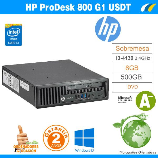 Intel Core i3-4130 3.70 GHz 8GB - HP Prodesk 800 G1 USDT - Grado A-