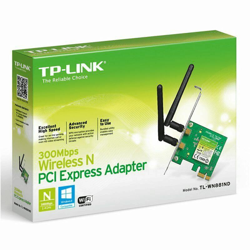 TP-LINK TARJETA PCI-E WIRELESS N 300MBPS