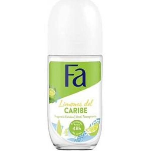 FA Desodorante Limones del Caribe Roll-On 50 ml.