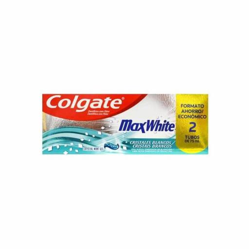 Dentífrico Colgate Max White Duplo 75 ml.