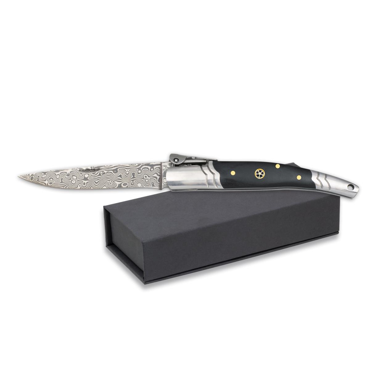 Navaja Albainox Palanquilla Negra Damasco