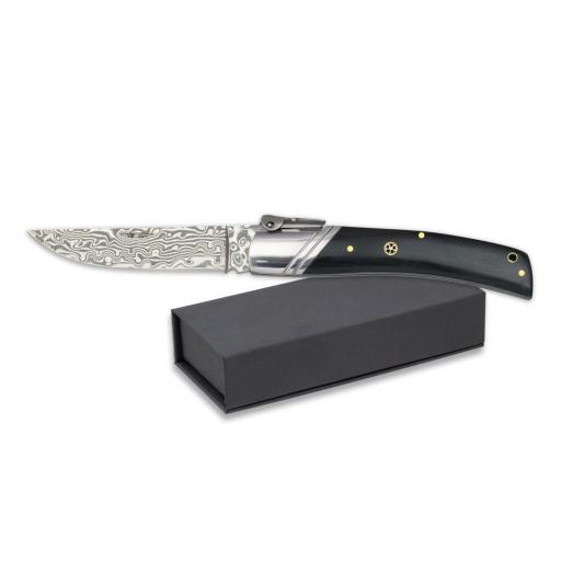 Navaja Albainox Palanquilla Stamina Negra Acero Damasco [0]