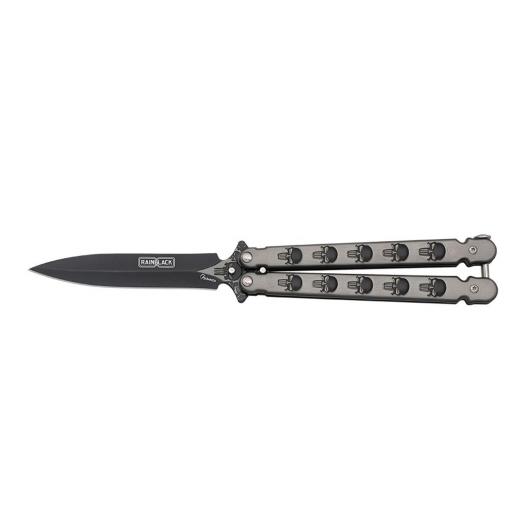 Navaja Abanico  Albainox RainBlack Skull