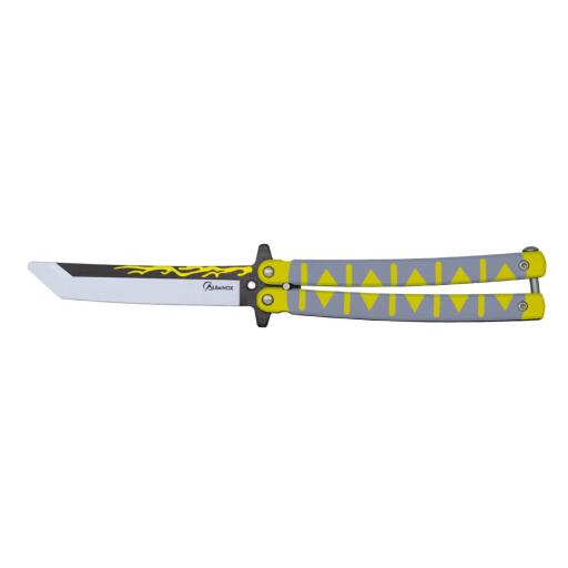Abanico Mariposa de Entrenamiento Albainox Tanto Decorado 3D 22,9 cm [0]