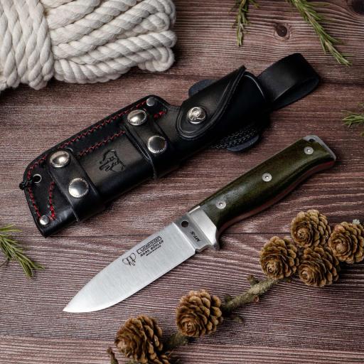 Cuchillo Supervivencia CUDEMAN MT5 Canvas Verde 