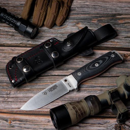 Cuchillo Supervivencia CUDEMAN MT5 Micarta Negra