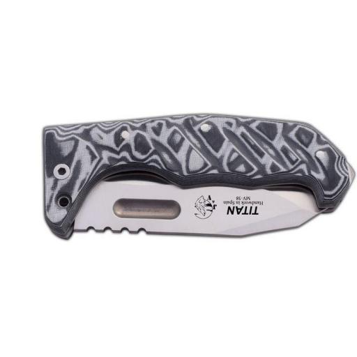 Navaja J&V TITAN Micarta Gris Funda [1]
