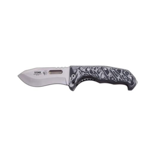 Navaja J&V TITAN Micarta Gris Funda