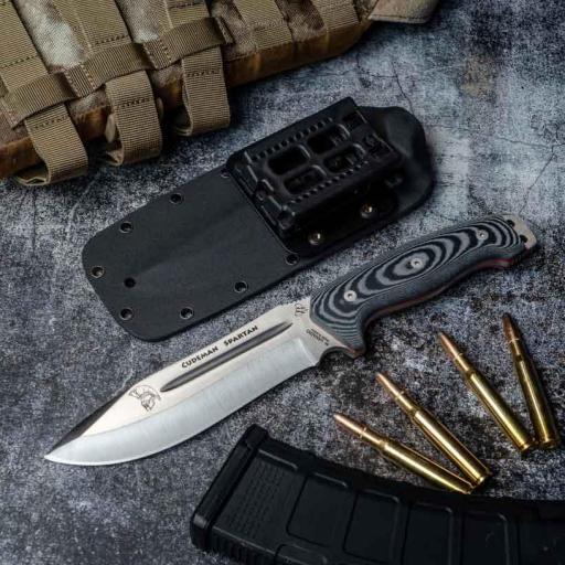 Cuchillo de Supervivencia Funda Kydex SPARTAN CUDEMAN 