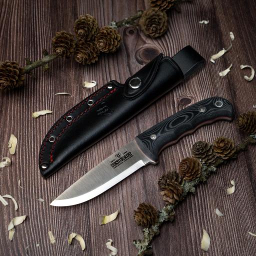 Cuchillo Bushcraft CUDEMAN Micarta Negra