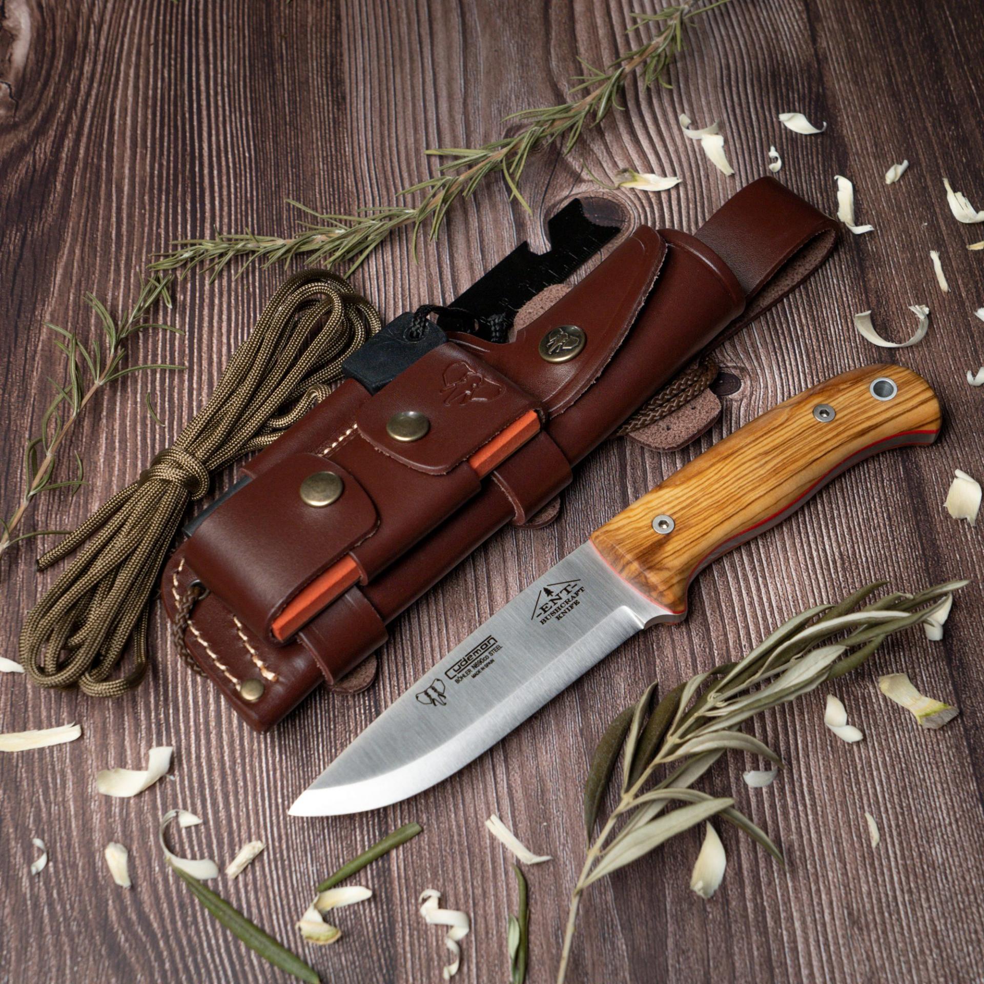 Cuchillo Bushcraft Cudeman ENT Kit Supervivencia