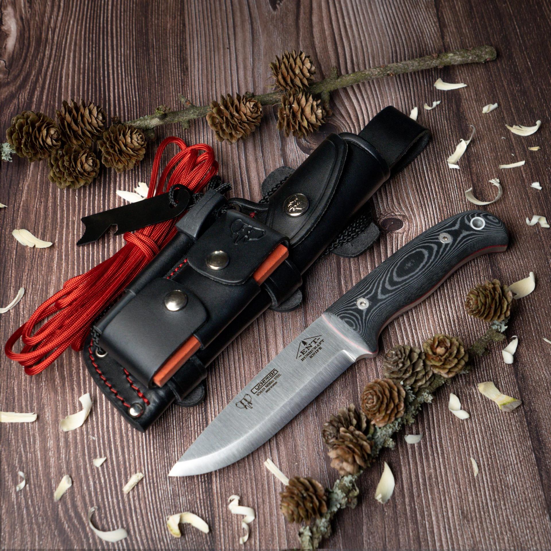 Cuchillo Supervivencia Bushcraft CUDEMAN Kit Comleto