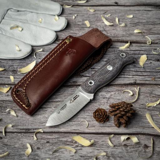 Cuchillo Bushcraft Cudeman SANABRIA II Marron [0]