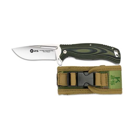 Navaja Tactica Outdoor K25 Mango G10 Verde Wengue [0]
