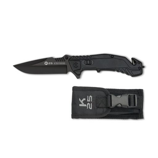 Navaja K25 Mango Aluminio Negro [0]