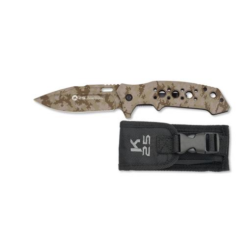 Navaja K25 Mango Aluminio Camo Arena [0]