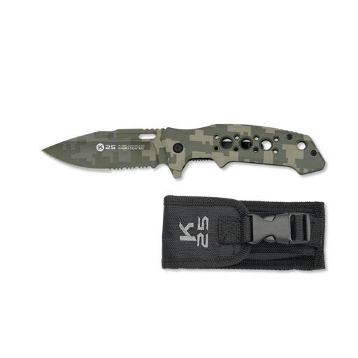 Navaja K25 Mango Aluminio Verde Camo [0]