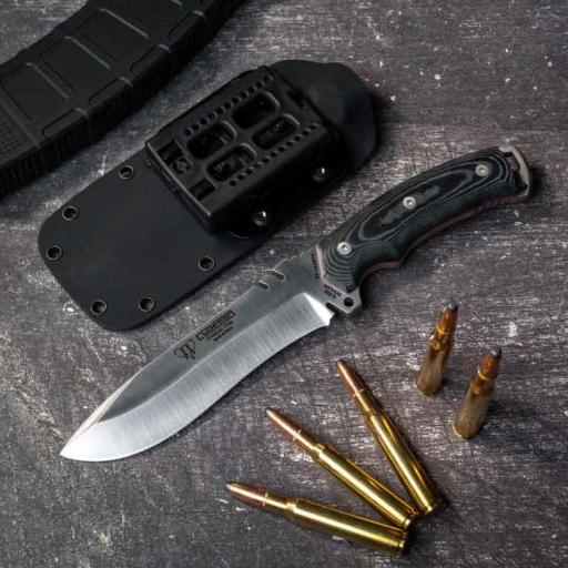 Cuchillo Boina Verde Cadete Funda Kydex CUDEMAN 