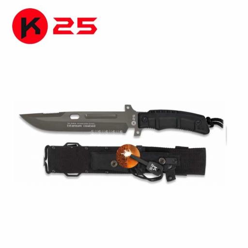 Cuchillo Tactico SLF K25 Negro