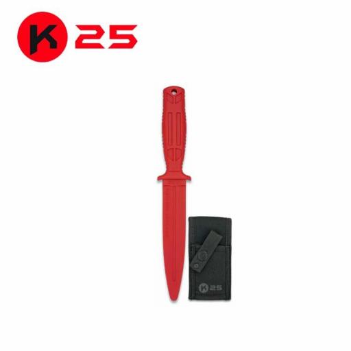 Cuchillo de Goma Entrenamiento Rojo / Negro [1]