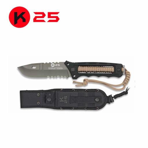 Cuchillo Tactico K25 Encordado Coyote [0]