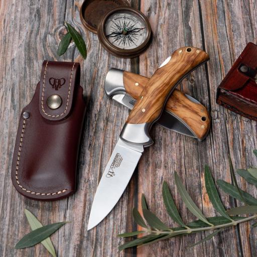 Navaja de Caza Cudeman GALATEA II Funda de Cuero