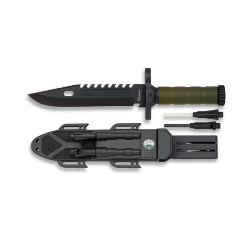 Cuchillo Supervivencia Albainox Pedernal Afilador