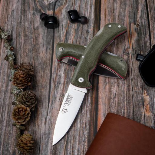 Navaja Cudeman ATHENEA Canvas Verde 