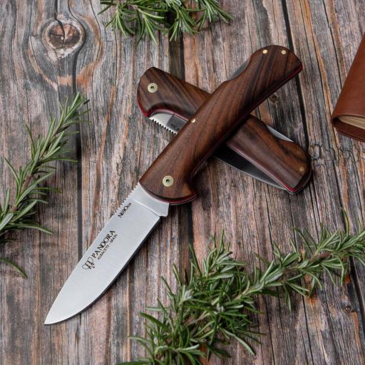 Navaja Pandora CUDEMAN Mango Nogal