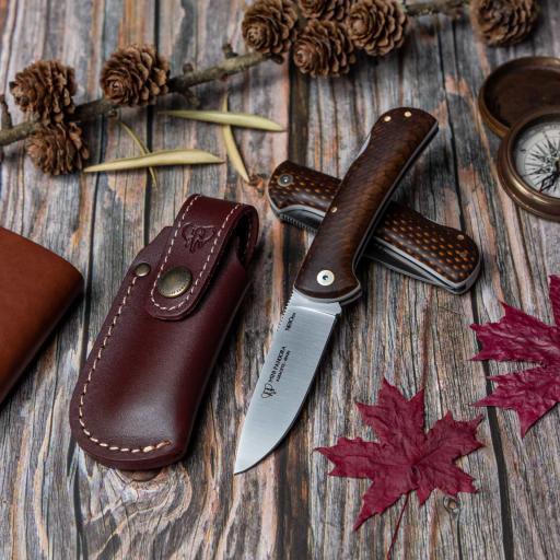 Navaja Cudeman MINI PANDORA Juma Marron Funda Cuero