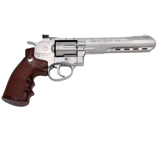 Pistola Revólver Magnum Super Sport tipo Python Full Metal 4,5 mm