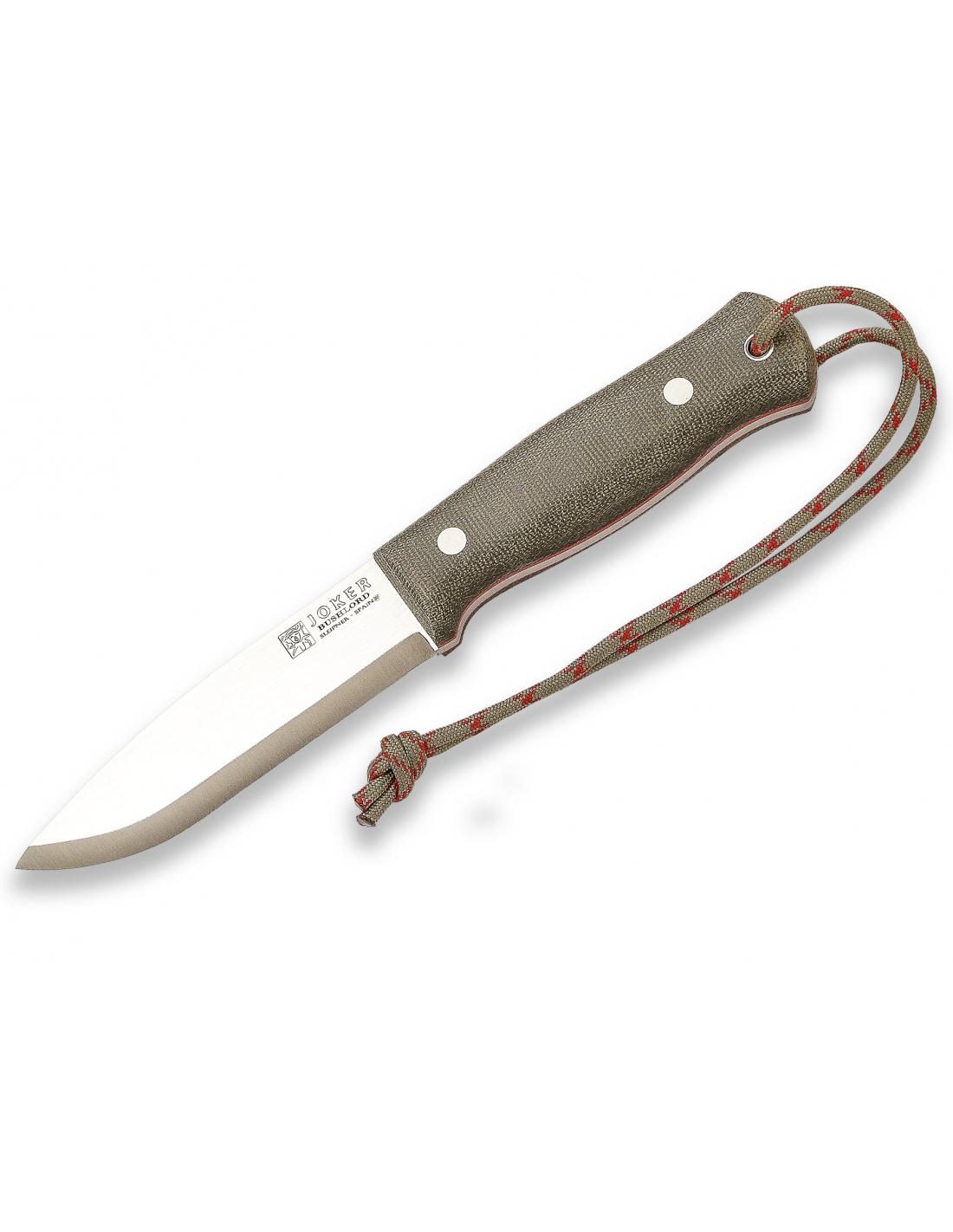 Cuchillo Bushcraft Supervivencia Micarta Verde JOKER Bushlord