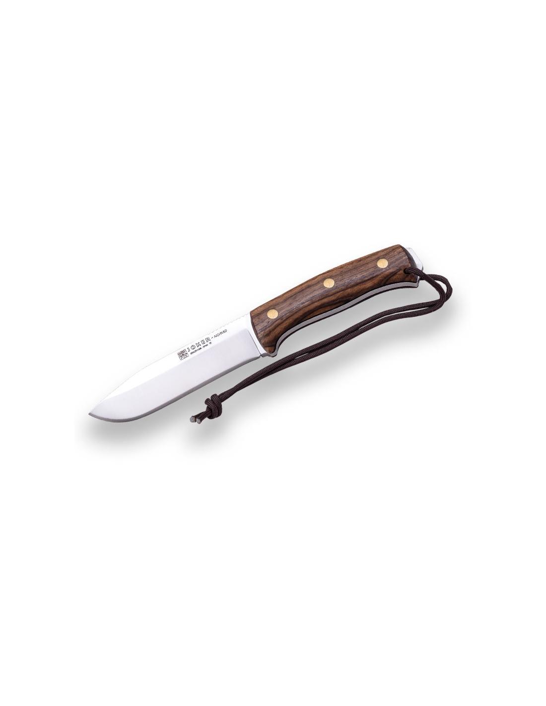 Cuchillo Bushcraft Supervivencia Nogal JOKER Nomad
