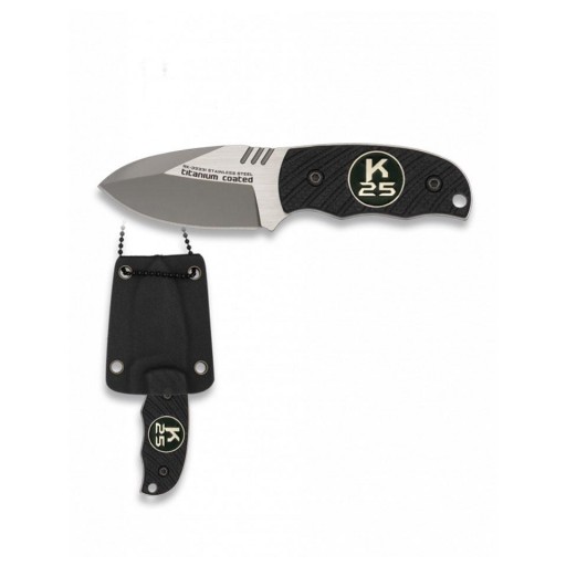 Cuchillo Compacto Colgante K25 G10 con Funda Kydex 12,4 cm