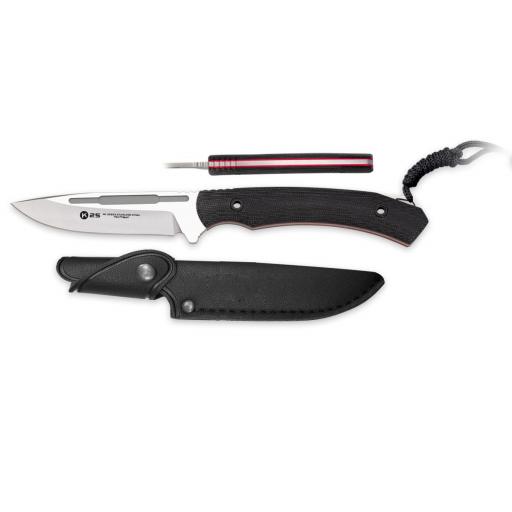 Cuchillo Táctico K25 ONIX Mikarta Negra 11 cm [0]