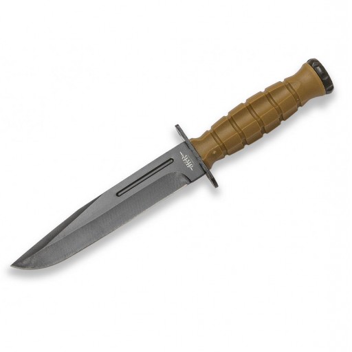 Cuchillo Militar Marron Funda ABS