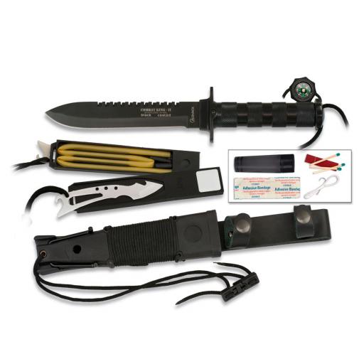 Cuchillo de Supervivencia Albainox COMBAT KING II Negro