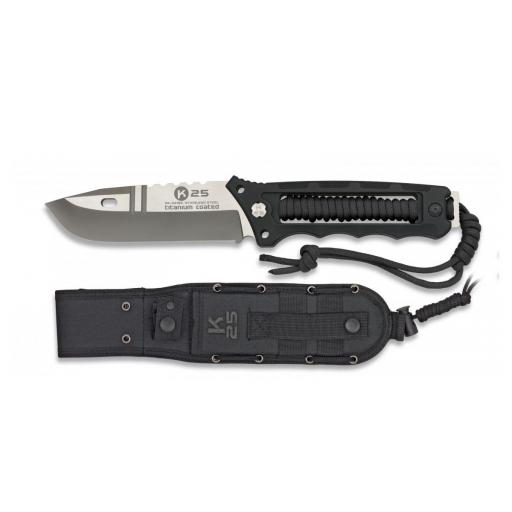 Cuchillo Tactico K25 Encordado Negro