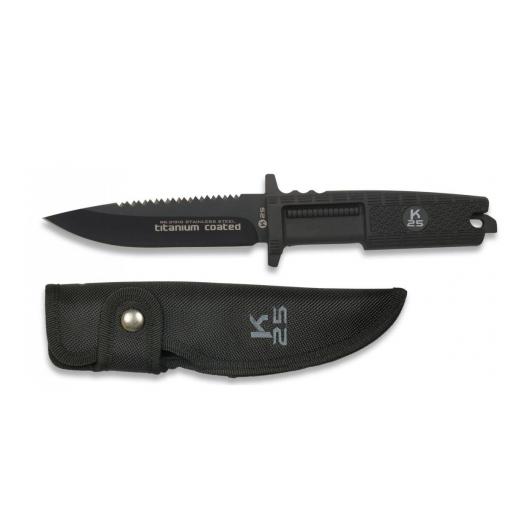 Cuchillo Tactico con Mango de Goma K25 