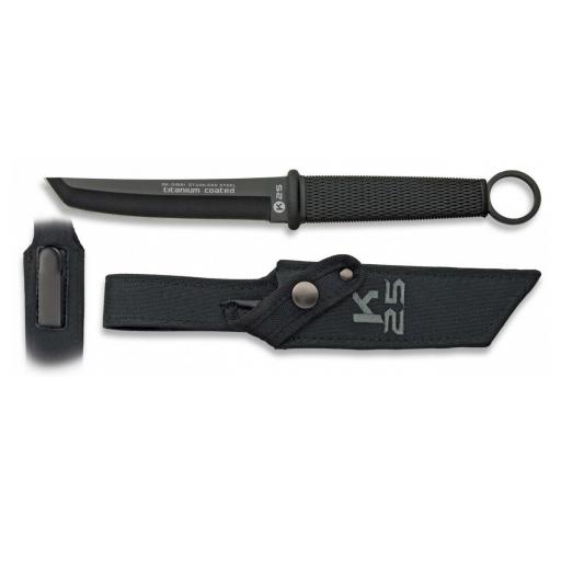 Cuchillo Táctico K25 BOTERO Tanto Titanium Coated
