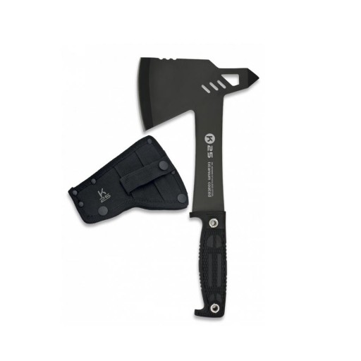 Hacha Táctica K25 Titanium Coated con Funda Molle 31 cm